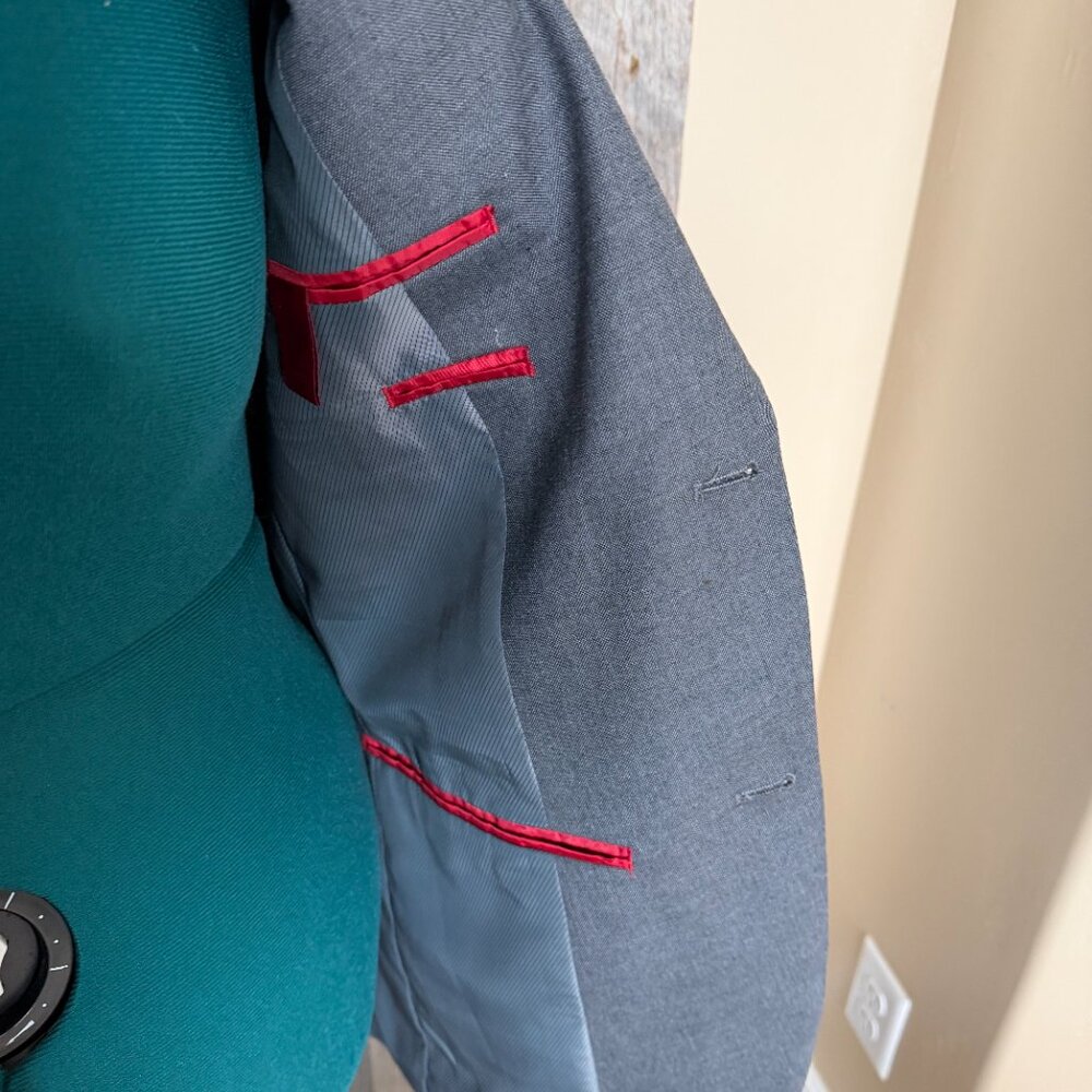 Alfani Men's Suit Slim Fit 40L Jacket 34W x 32L Pants - Picture 14 of 14